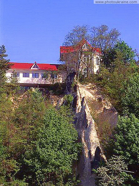 Kosiv. Modern castle on Kosiv (City) mountain Ivano-Frankivsk Region Ukraine photos