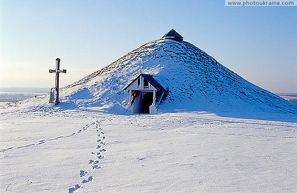 Krylos. Reconstruction of the mound - Galicia tomb Ivano-Frankivsk Region Ukraine photos